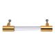 Clear Golden Small Cylinder Glass Door Handles